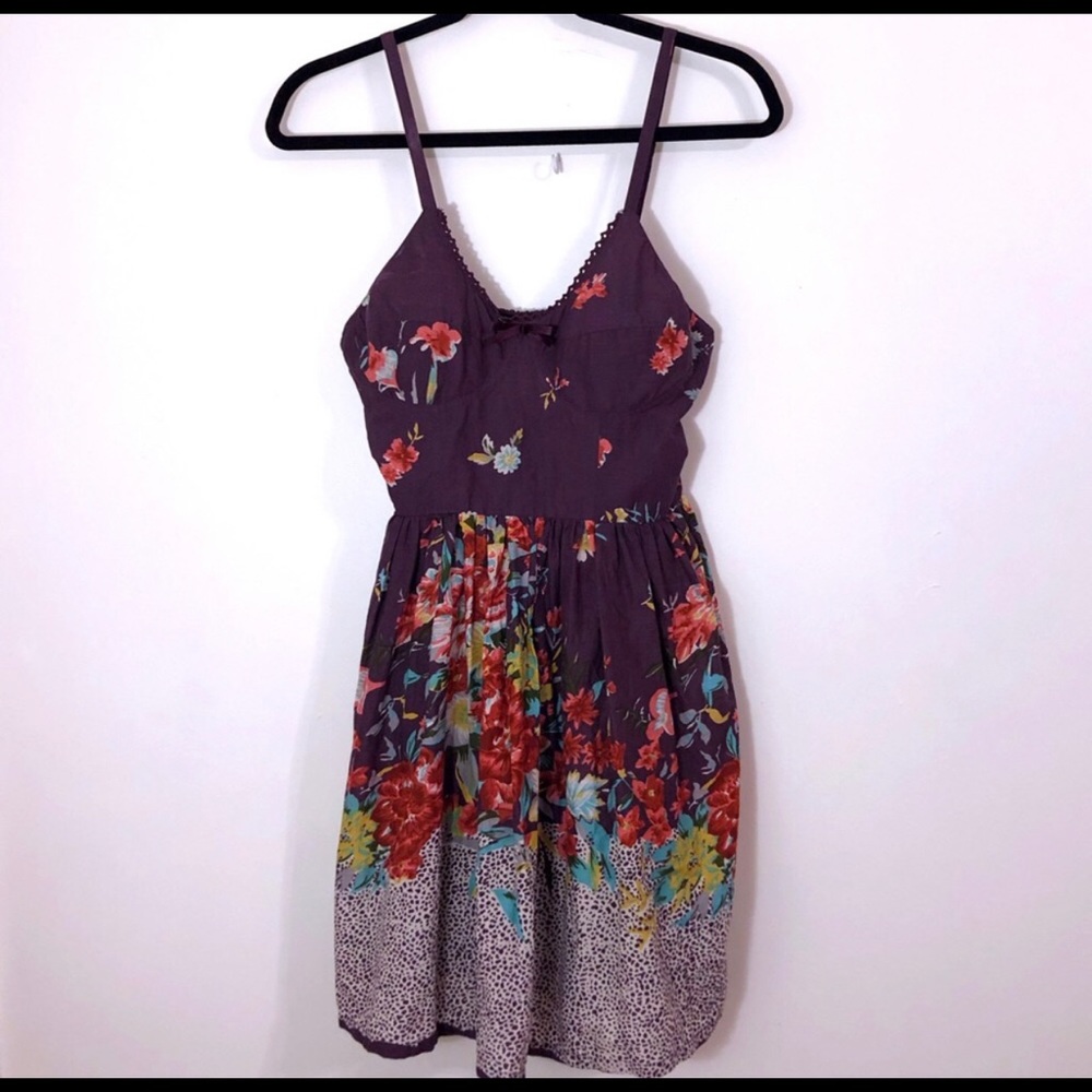 Y2K floral lace sundress